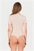 Kadın Ten Penye Modal Yarım Kol Çıtçıtlı Body