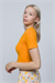 Kadın Turuncu Likra Cotton Crop