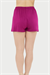 Kadın Vişne Viskon Şort