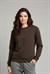 Kadın Yanık Kahverengi 3 İplik Şardonlu Oversize Sweat