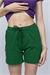 Kadın Yeşil Cepli Mini Şort