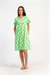 Kadın Yeşil Kurbağa Baskılı Gecelik