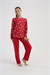 Kız Çocuk Kırmızı Marla Pijama Altı