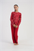 Kız Çocuk Kırmızı Marla Pijama Altı
