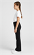 Kız Çocuk Siyah Scuba İspanyol Paça Tayt