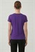 Kadın Mor Sıfır Yaka Tshirt
