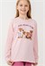 Kız Çocuk Pembe Ayıcık Desenli Pijama Üstü