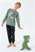 Erkek Çocuk Koyu Yeşil Uzun Pijama Altı