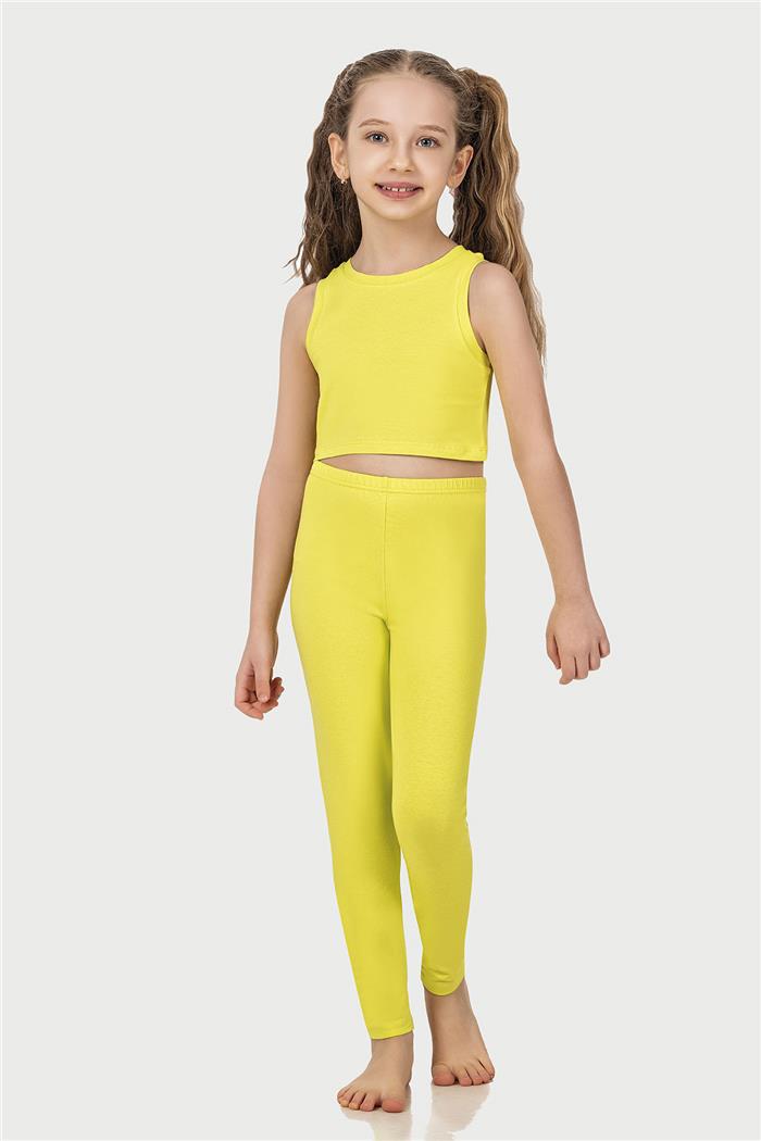 Pamuklu Kız Çocuk Tayt