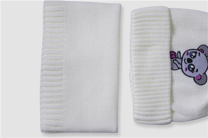 Ponponlu Ekru Atkı Bere