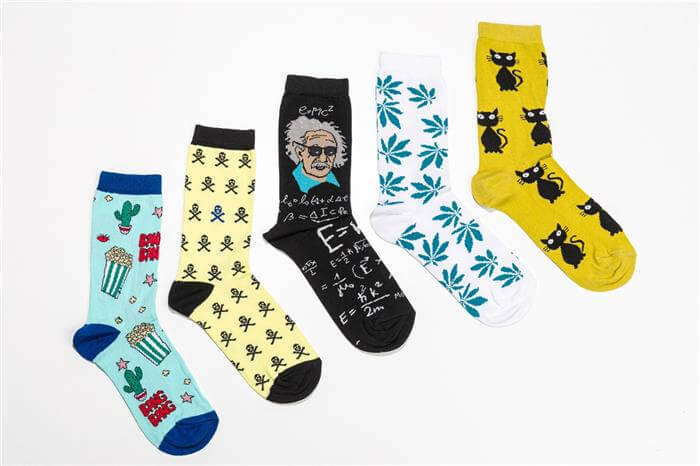 Unisex Bang Bang Desen 5li Çorap