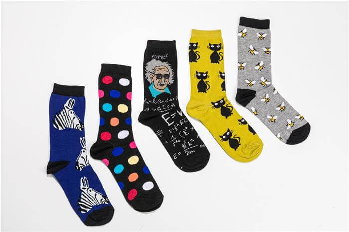 Unisex Koyu Grimelanj Arı Desen 5li Çorap