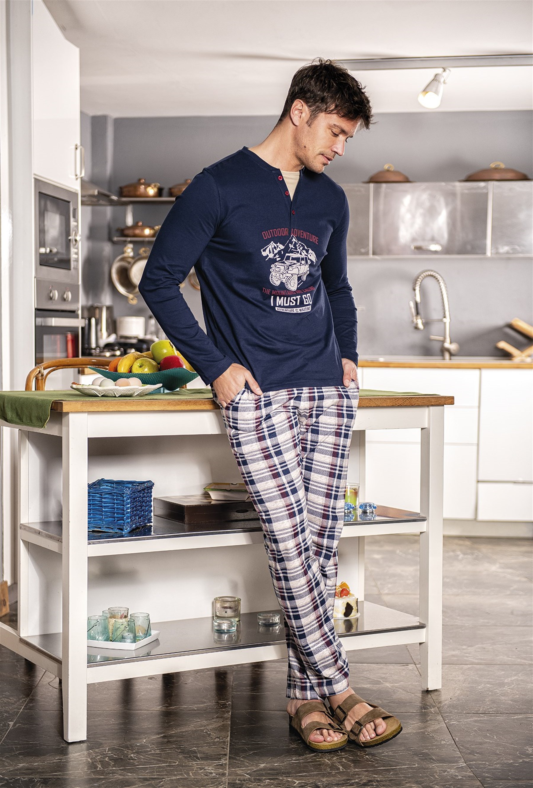 Obje | İç Giyim | Online Alışveriş | obje.com Lacivert Erkek Pijama Takımı