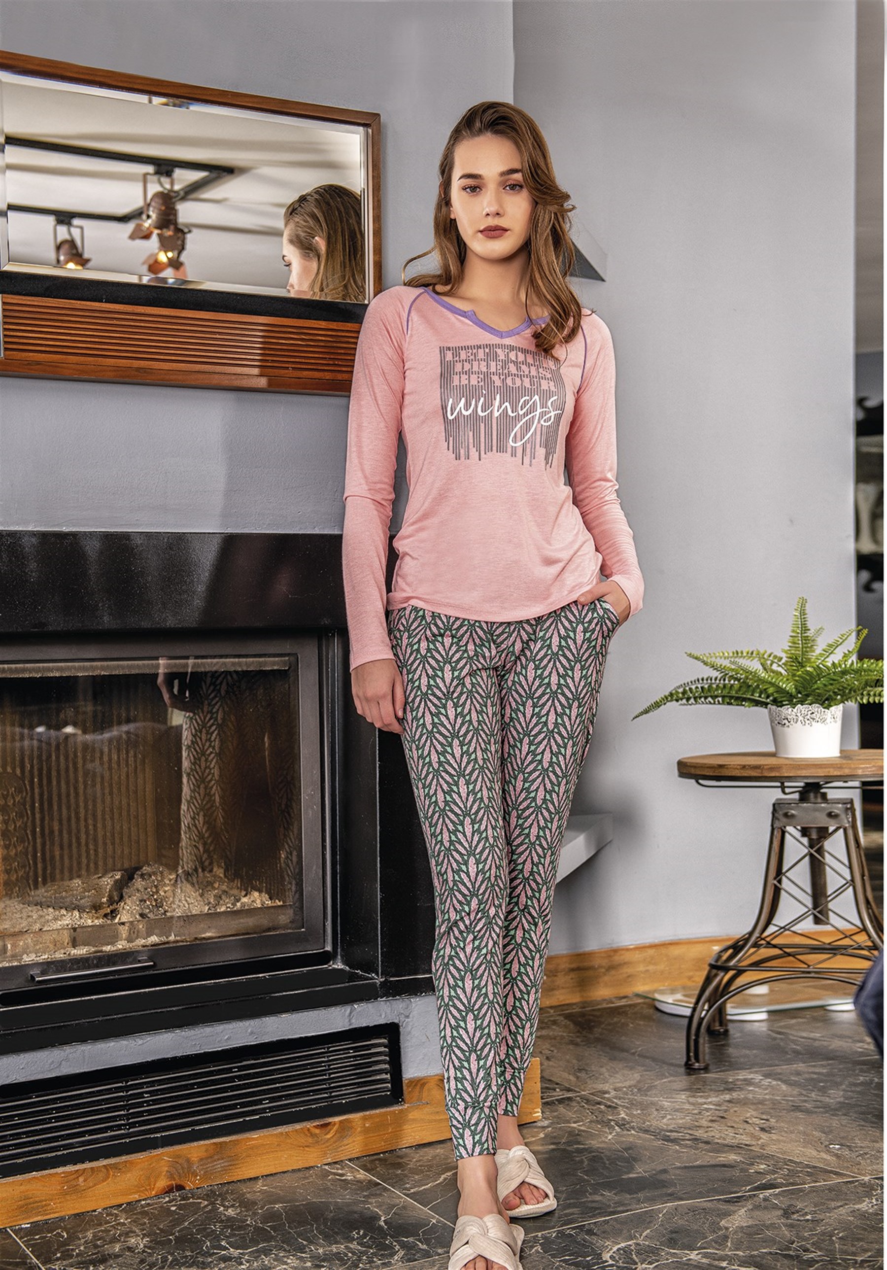 Obje | İç Giyim | Online Alışveriş | obje.com Pembe Bayan Pijama Takımı