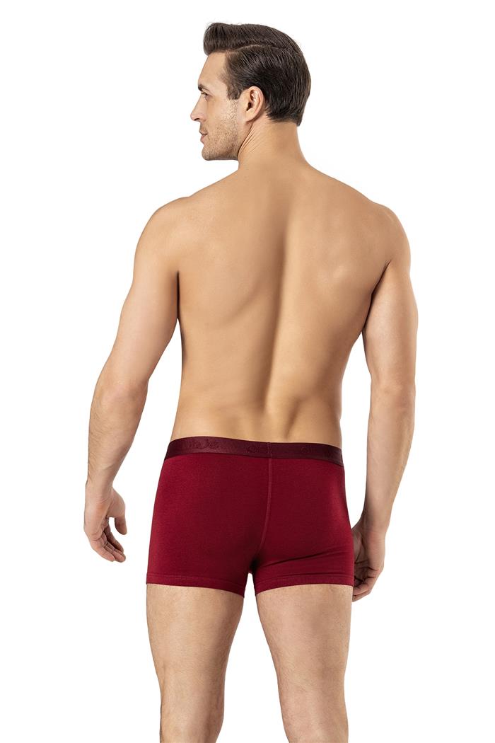 Erkek Bordo Penye Modal Kısa Boxer