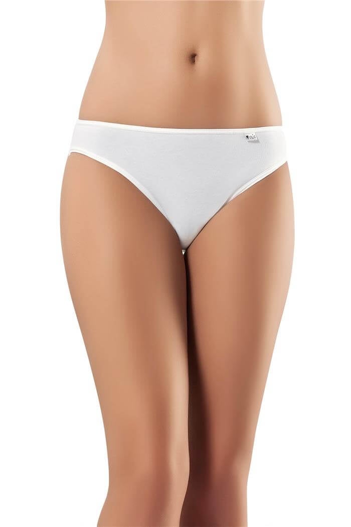 Kadın Beyaz Cotton Saten Biyeli Külot