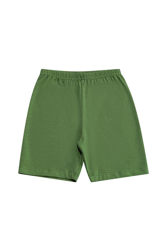 Kız Çocuk Yeşil Cotton Sporcu Tayt