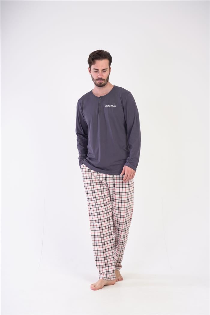 Erkek Bej Süprem Tek Alt Pijama 