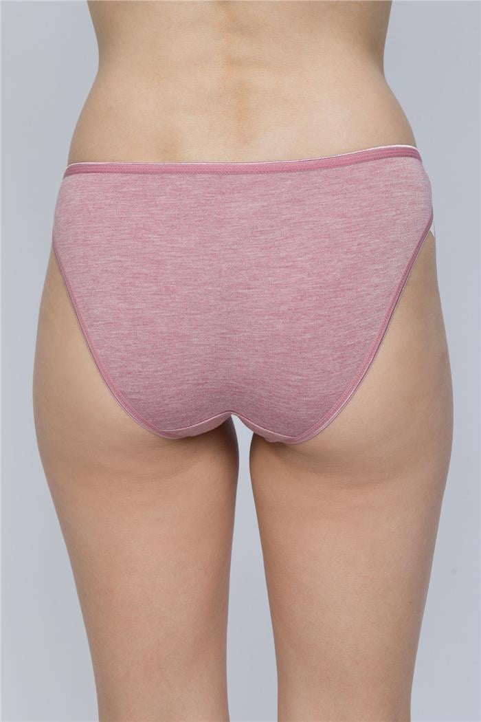 Kadın Gül Melanj Bambo Kumaş Bikini