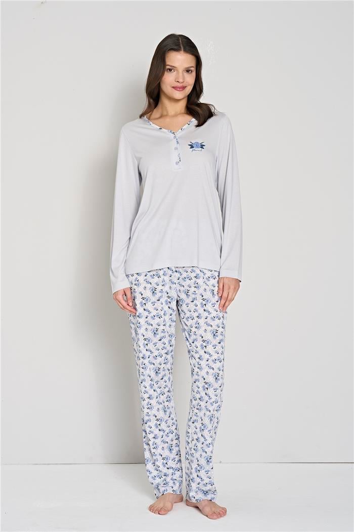 Kadın Mavi Pijama Takımı