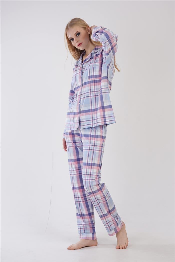 Kadın Mavi Süprem Tek Alt Pijama