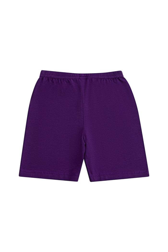 Kız Çocuk Mor Cotton Sporcu Tayt