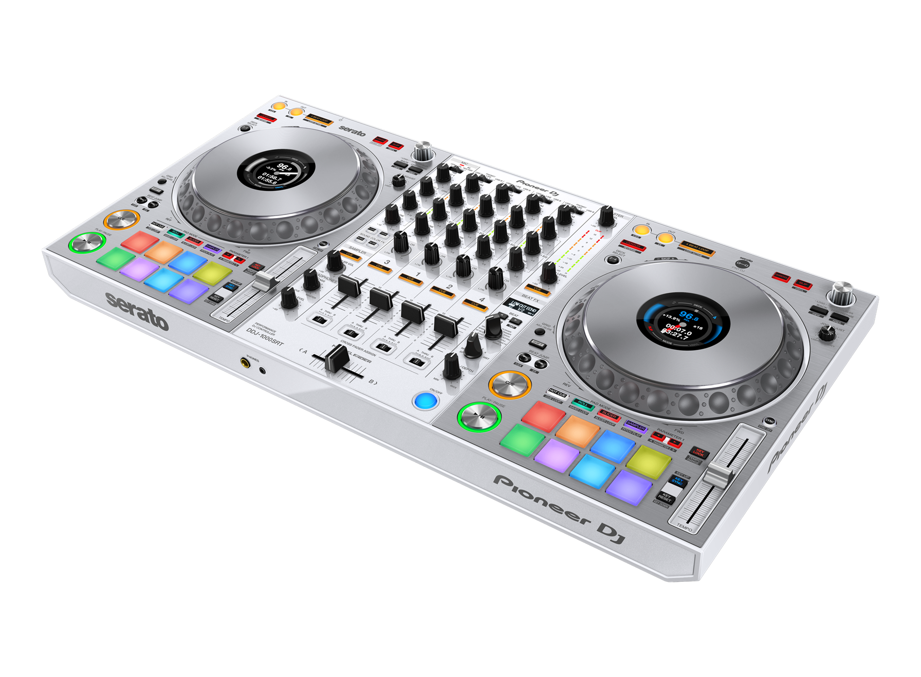 Pıoneer DJ DDJ-1000SRT-W Serato DJ Pro için 4 kanallı performans DJ kontrolörü
