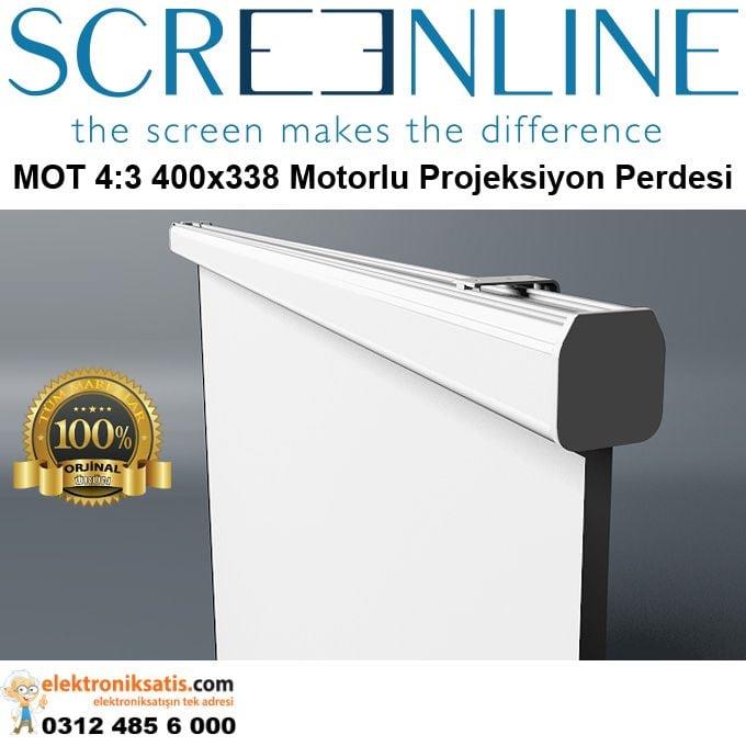 Screenline MOT 4:3 White ice 400x338 Motorlu Projeksiyon Perdesi