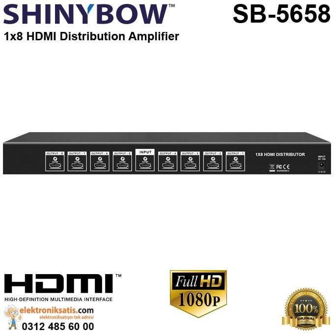 Shinybow SB-5658 1x8 HDMI Distribution Amplifier