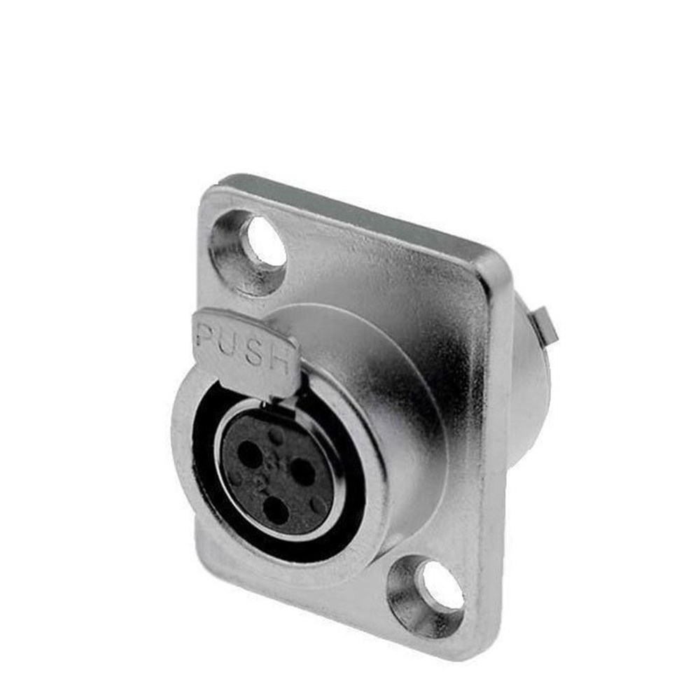 Amphenol AG3FCRV 3 Pin Mini XLR Dişi Şase Konnektör