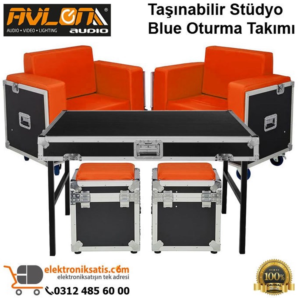 Avlon Taşınabilir Stüdyo Orange Oturma Takımı