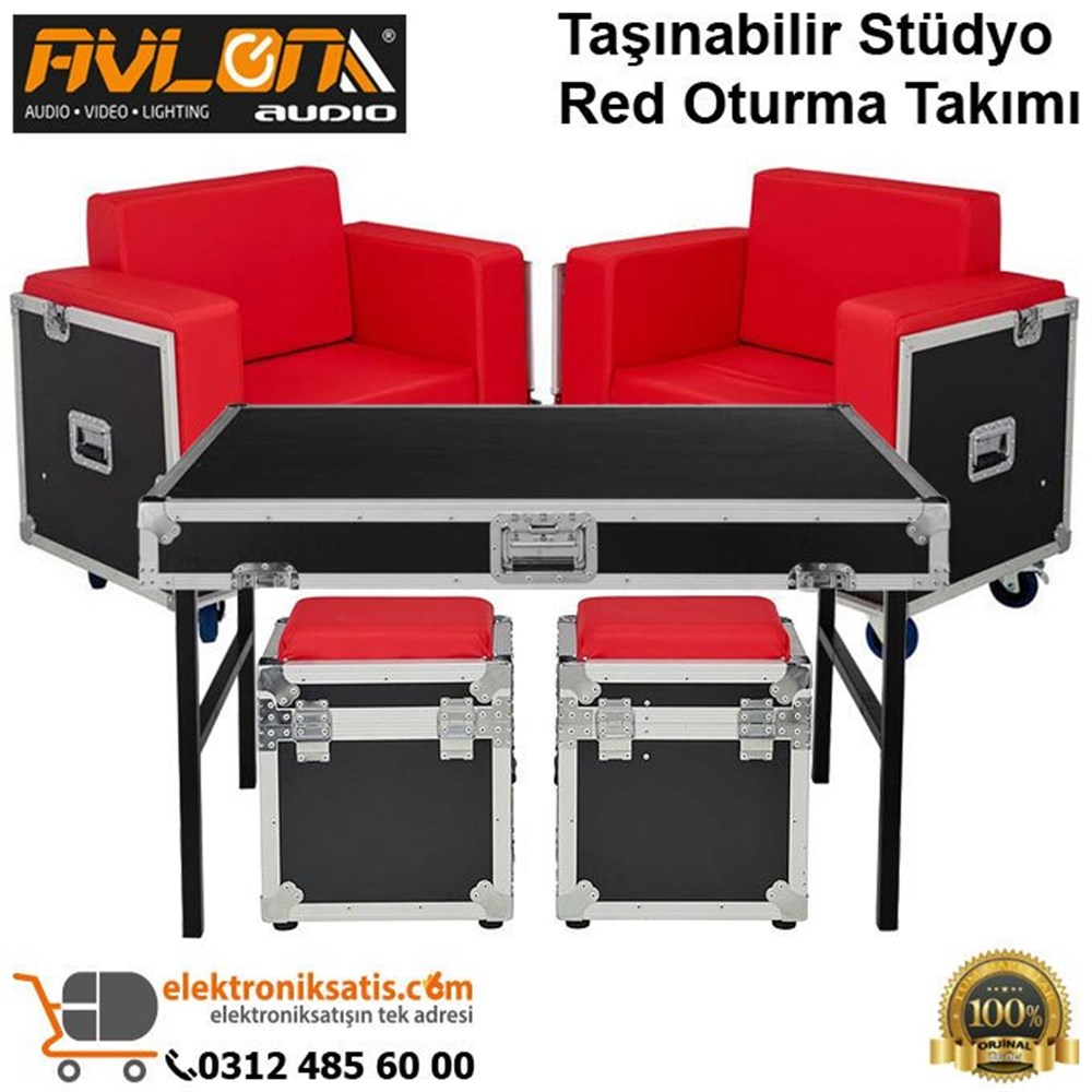 Avlon Taşınabilir Stüdyo Red Oturma Takımı