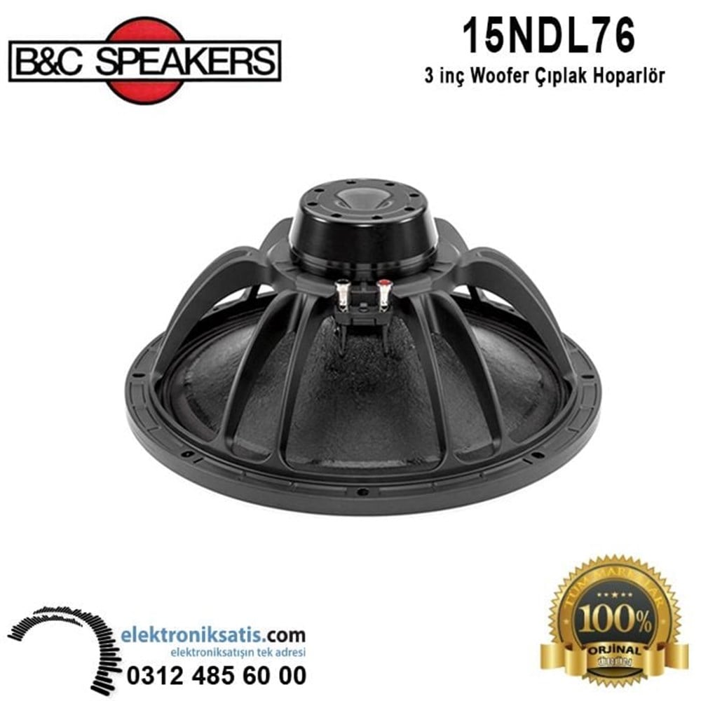 B&C 15NDL76 15 - 38 cm Woofer Çıplak Hoparlör