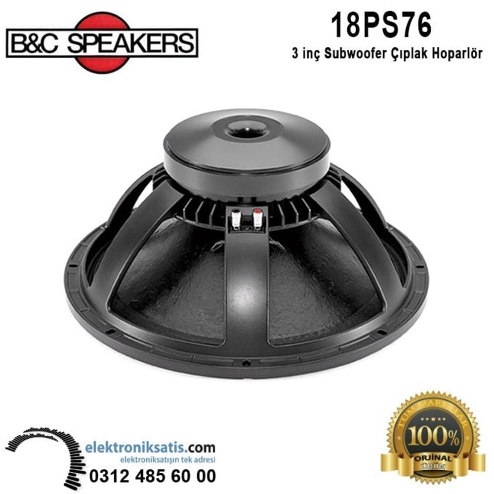 B&C 18PS76 18 - 45 cm Subwoofer Çıplak Hoparlör