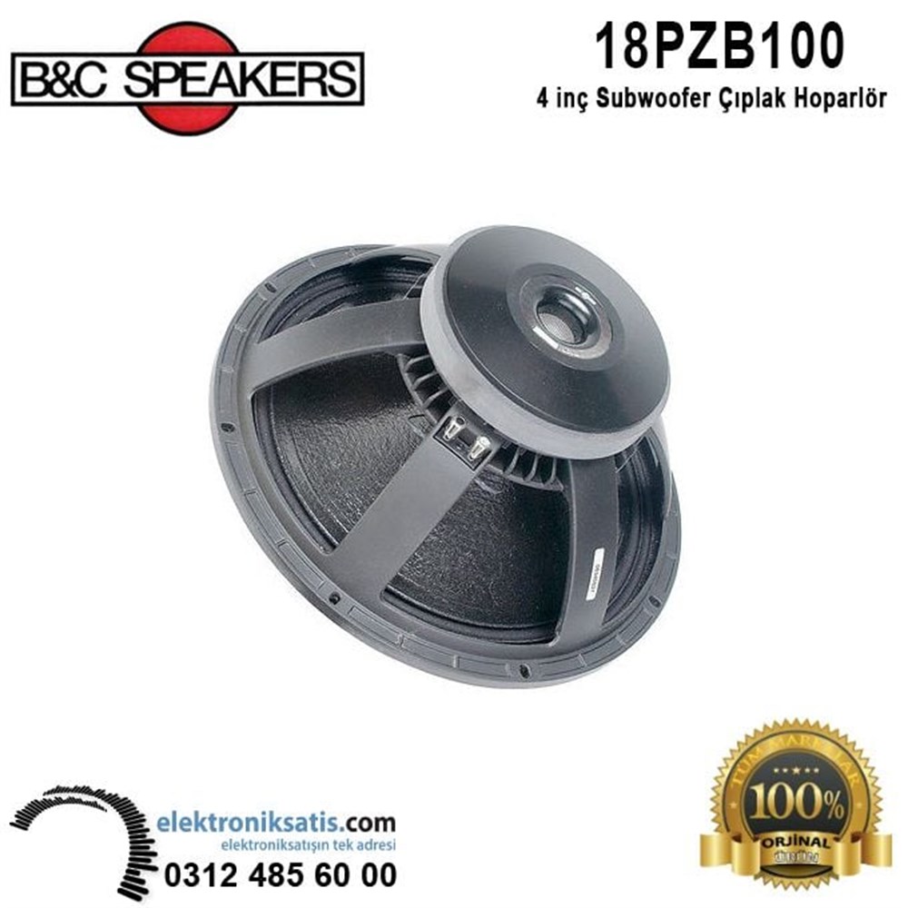 B&C 18PZB100 18 inc 45 cm Subwoofer Hoparlör