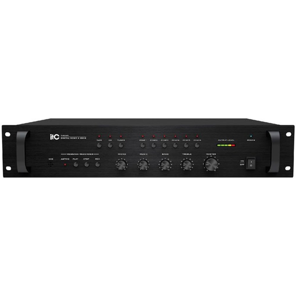 ITC T-6245 6 Zone Mixer with Voice Recorder