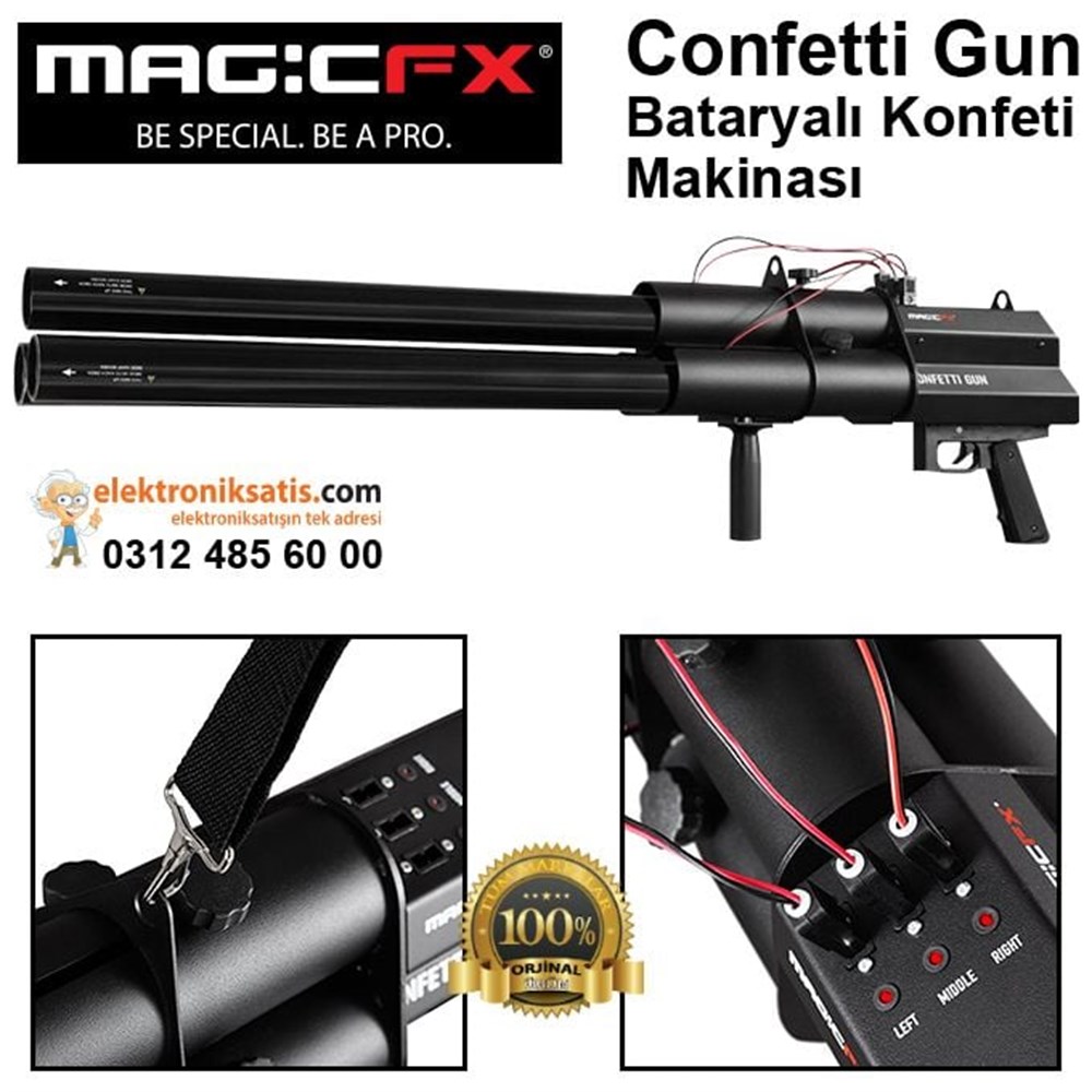 Magicfx Confetti Gun Bataryalı Konfeti Makinası