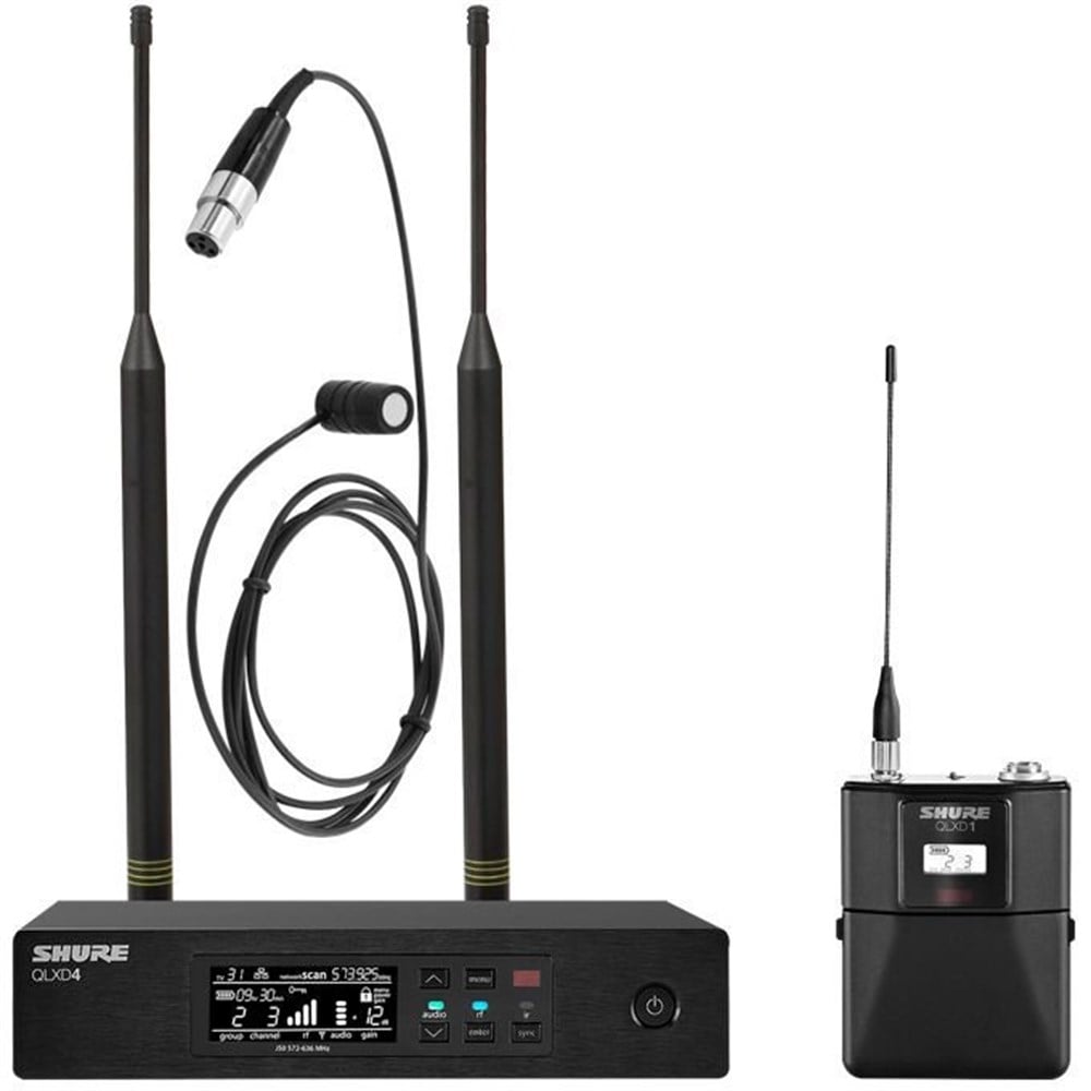 Shure QLXD14/85 Kardioid Kondansatör Wireless Telsiz Yaka Mikrofonu
