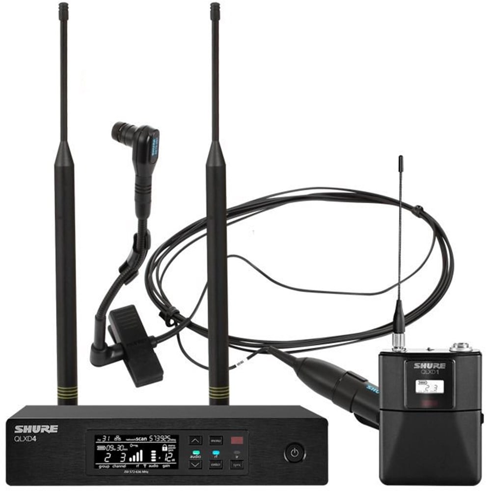 Shure QLXD14/98H Kondansatör Wireless Telsiz Enstrüman Mikrofonu