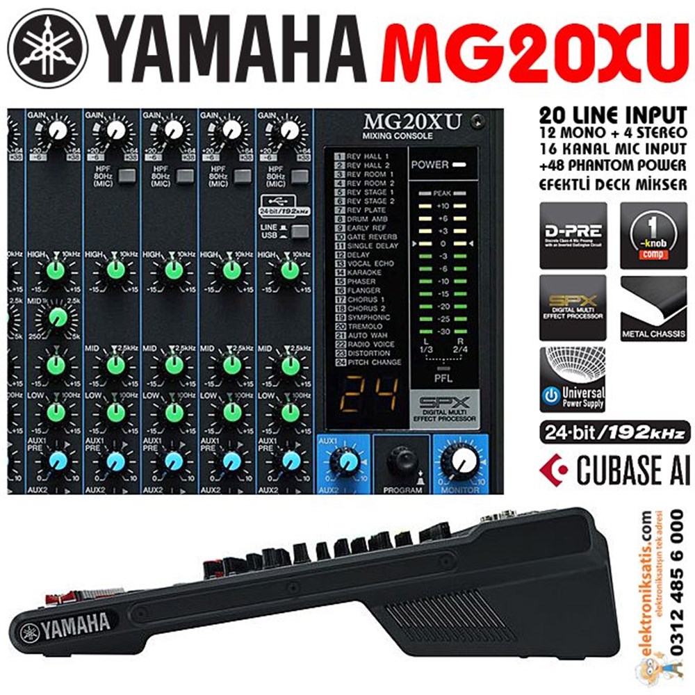 Yamaha MG20XU USB 20 Kanal Mikser
