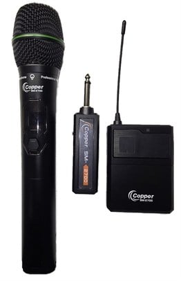 Copper SM-2700 Wireless Çift Mikrofon  El ve Yaka & Kafa