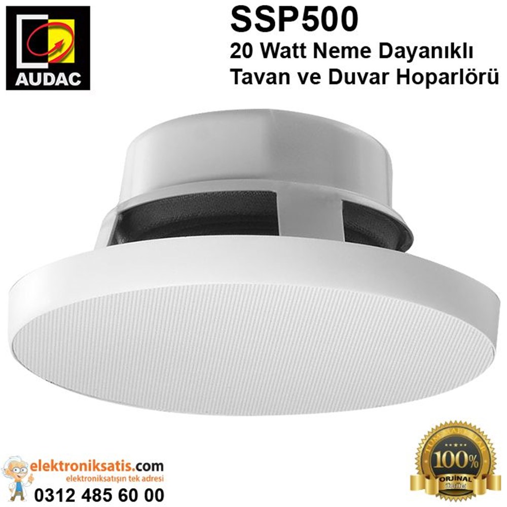 AUDAC SSP500 20 Watt Neme Dayanıklı Tavan ve Duvar Hoparlörü