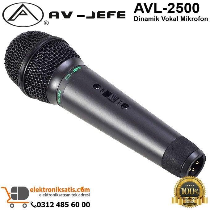 AV-JEFE AVL-2500 Dinamik Vokal Mikrofon
