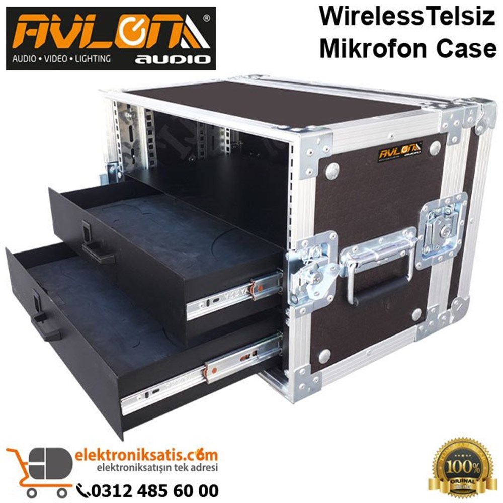 Wireless Telsiz Mikrofon 14U Rack Case