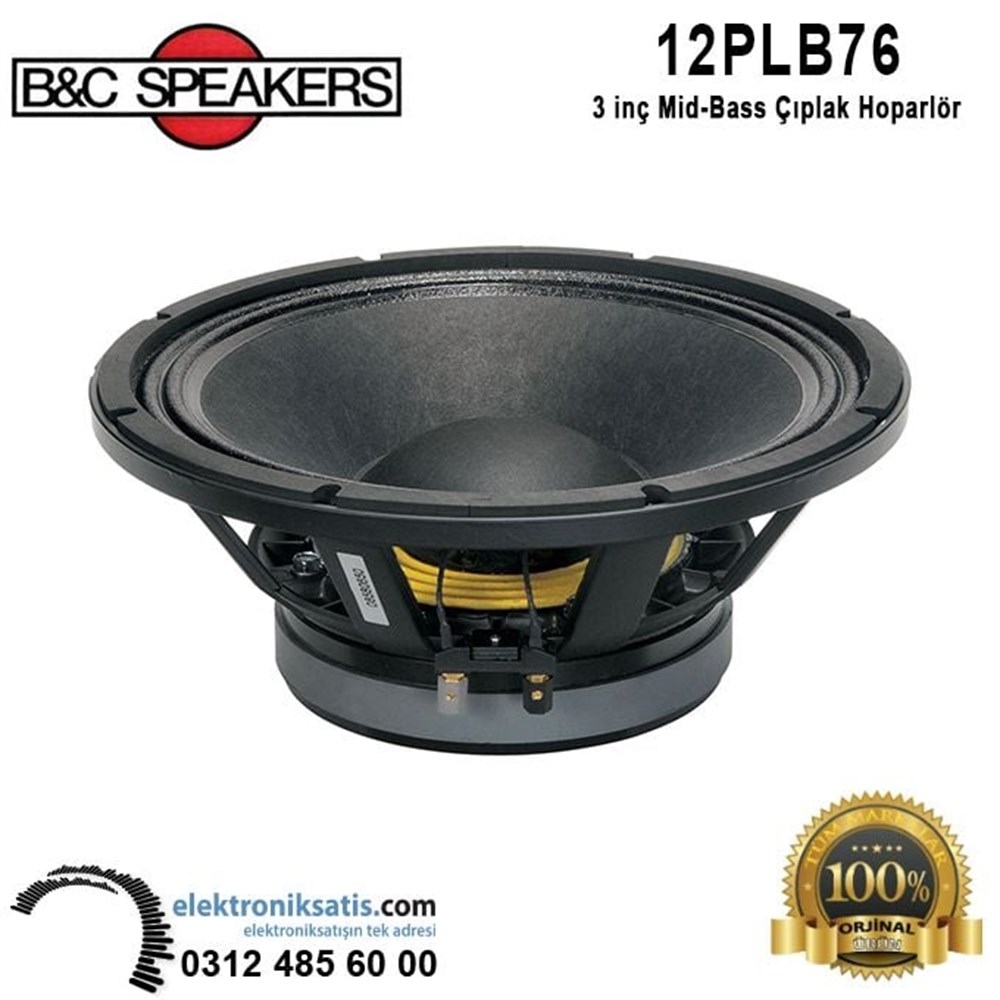 B&C 12PLB76 12 inc 30 cm Woofer Hoparlör