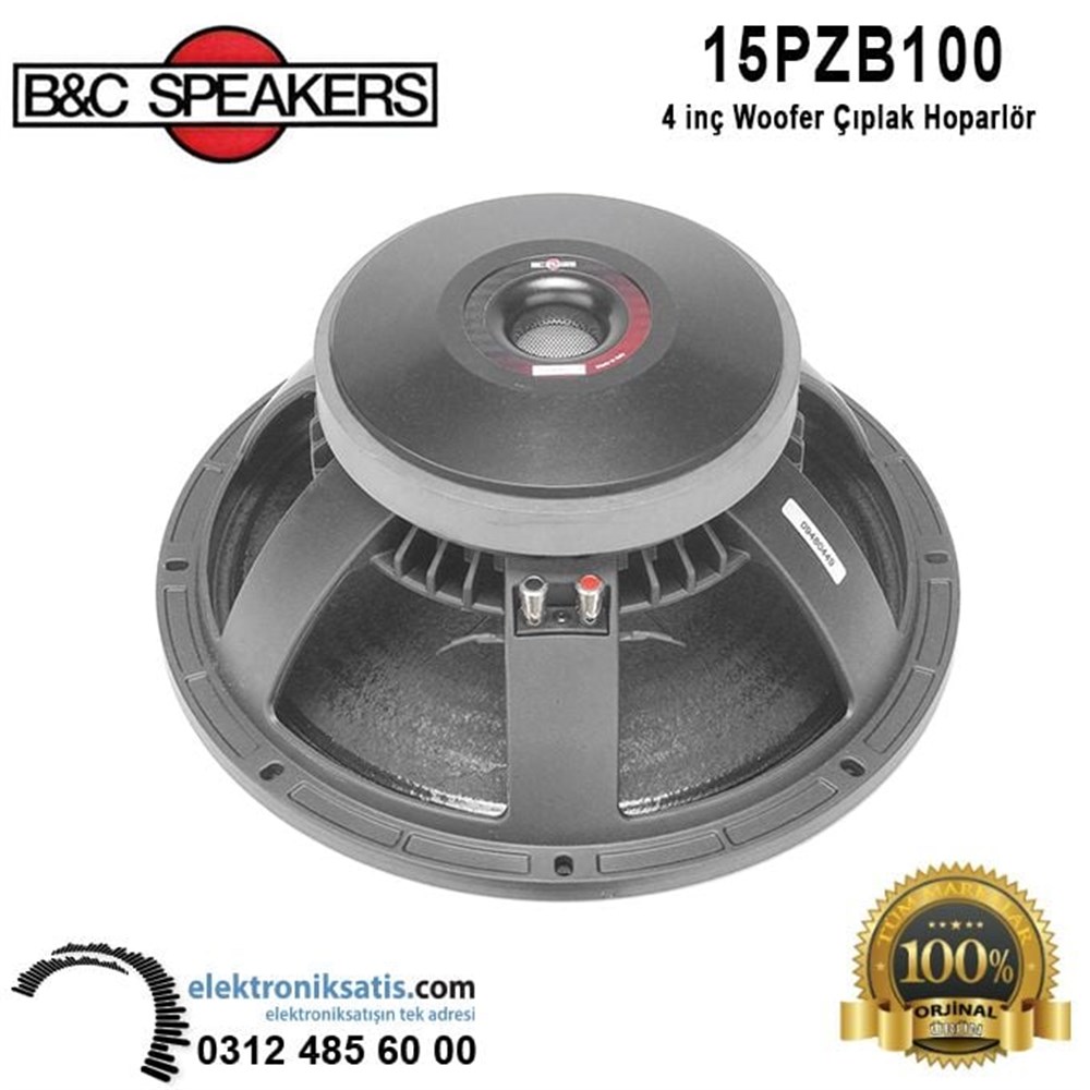 B&C 15PZB100 15' - 38 cm Woofer Çıplak Hoparlör
