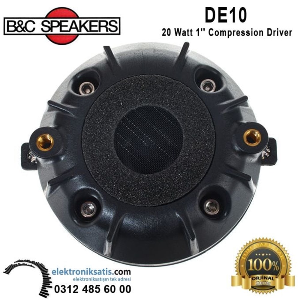B&C Speakers DE10 20 Watt 1'' Compression Driver