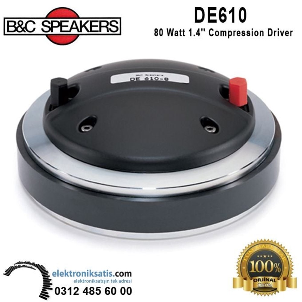 B&C Speakers DE610 80 Watt 1.4'' Compression Driver