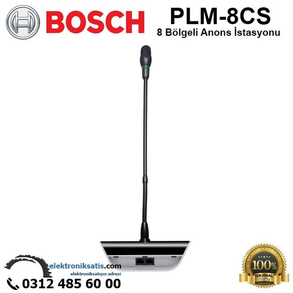 BOSCH PLM-8CS Plena 8 Bölgeli Anons İstasyonu