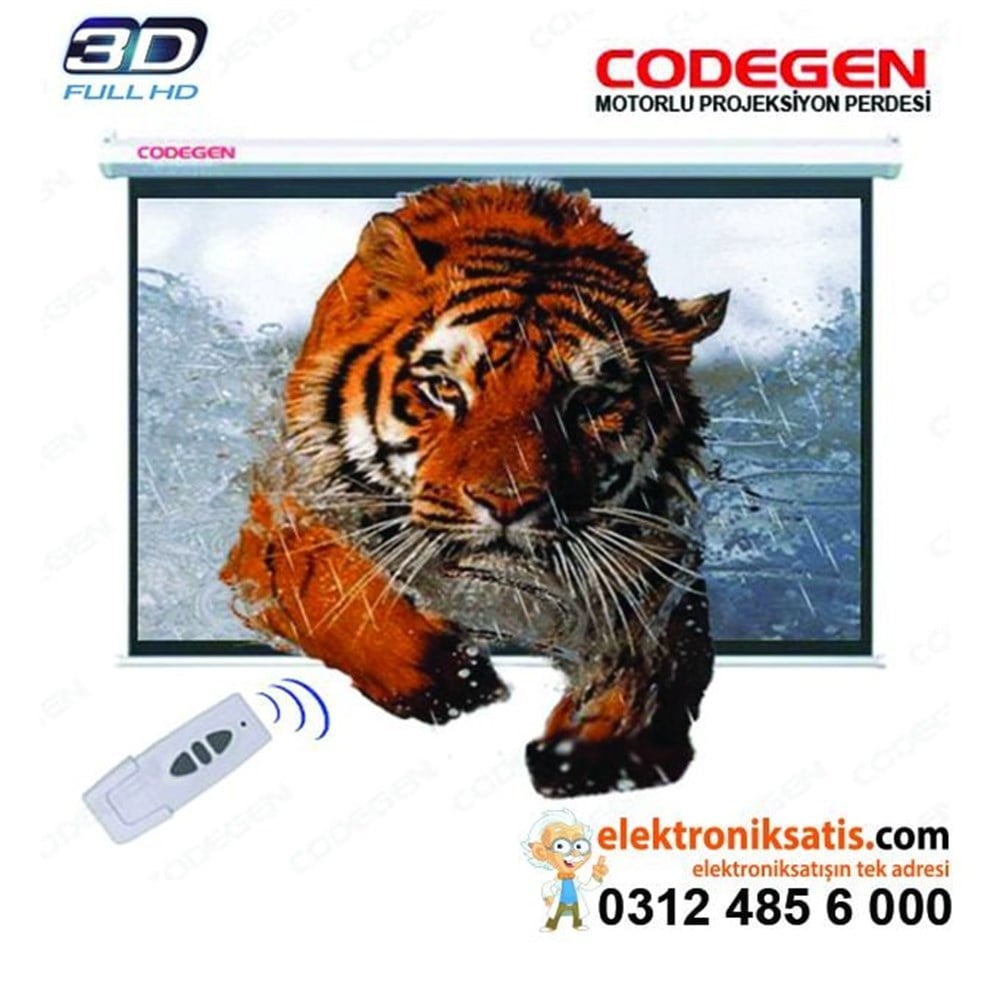 Codegen SX-30 300x225 Motorlu 3D Uzaktan Kumandalı Projeksiyon Perdesi